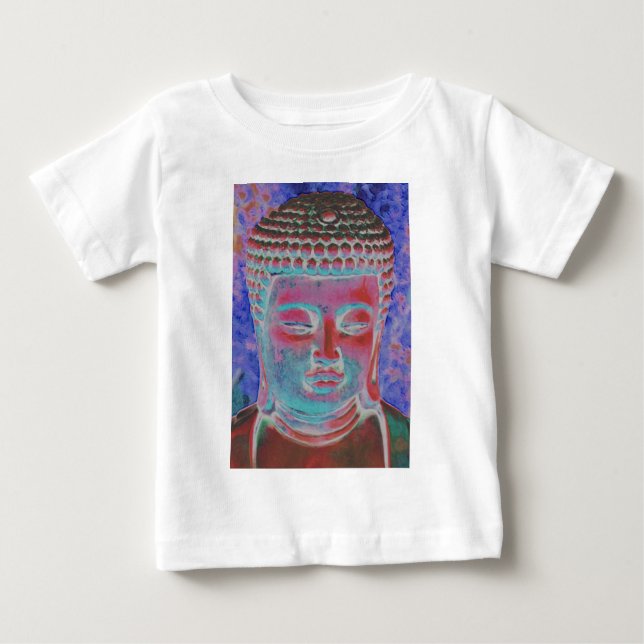 T-shirt Buda do Caleidoscópio Pintado (Frente)