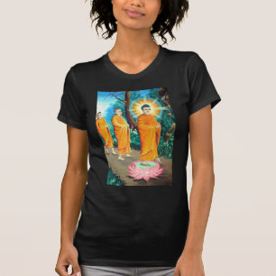 T-shirt Budistas iluminados em vestes alaranjadas