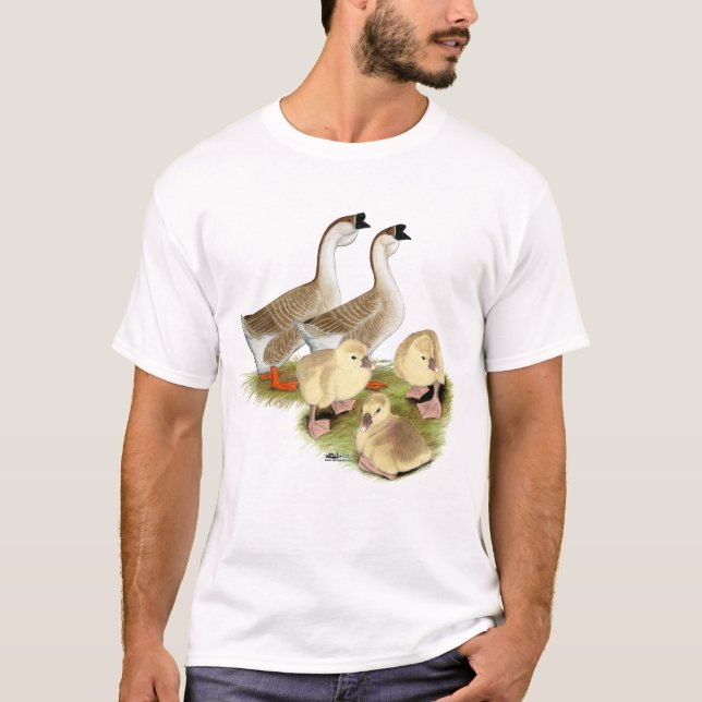 T-shirt Buff African Goose Family (Frente)
