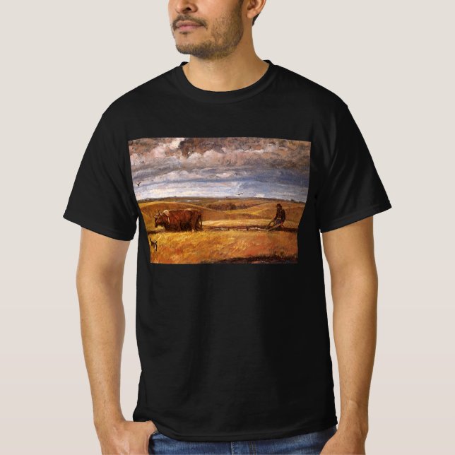 T-shirt Buffalo Bones Empreendidos por Harvey Thomas Dunn (Frente)