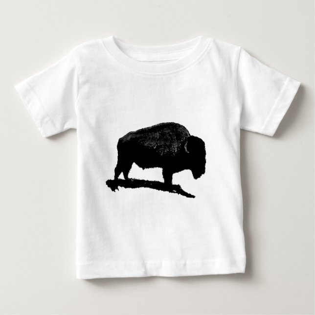 T-shirt Buffalo Preto e Branco (Frente)