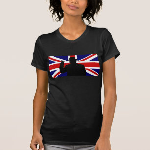 T-shirt Buldogue de Wiinston Churchill Ingleses