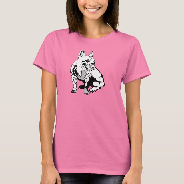 T-shirt Buldogue francês (Frente)