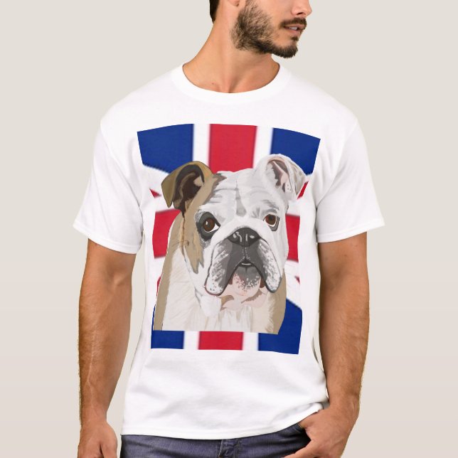 T-shirt Buldogue Inglês (Frente)