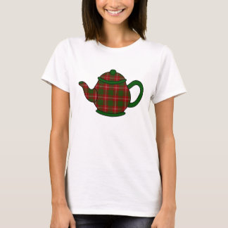 T-shirt Bule da xadrez de Tartan de Crawford