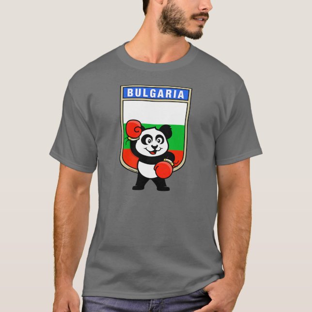 T-shirt Bulgária Boxing Panda (Frente)