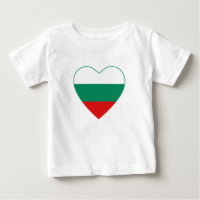 Bulgária Flag Heart Shirt