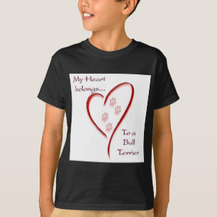 T-shirt Bull Terrier Heart Pertence