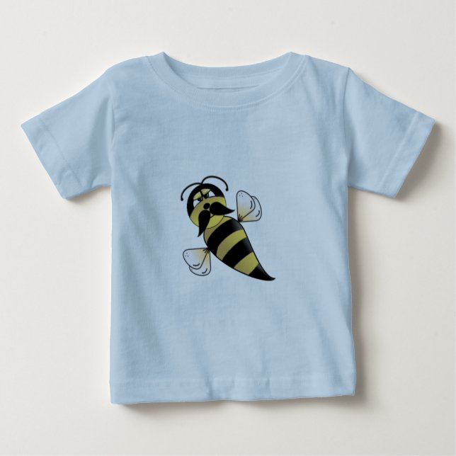 T-shirt Bumble Bee com bigode (Frente)