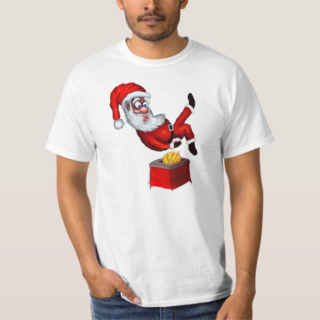 T-shirt Bumbum quente do papai noel (Frente)