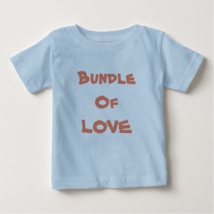 T-shirt BUNDLE DO AMOR - Azul-Cinto Simples / Marrom