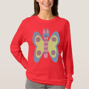T-shirt Bunny Borboleta Coelhinho Híbrido Adorável Kawaii