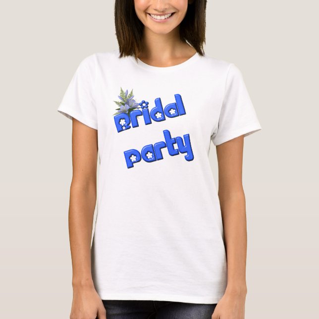 T-shirt Buquê de Flor de Partido Bridal (Frente)