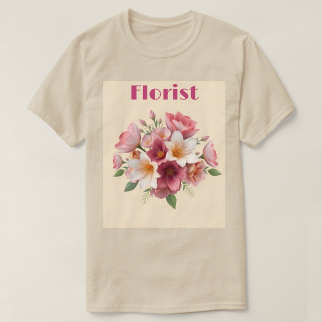 T-Shirt Buquê Florista (Frente do Design)