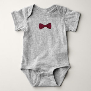 T-shirt Burgundy Arco Tie Weding Baile de formatura Bowtie