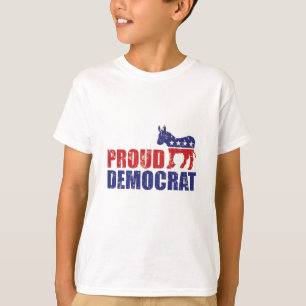 T-shirt Burro Democrata Orgulhoso Tan Angustiado