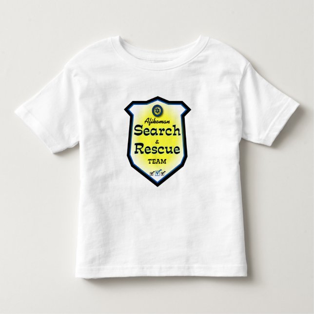 T-shirt Busca & equipa de salvamento de Afikoman (Frente)