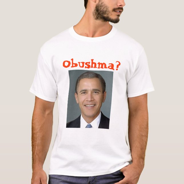 T-shirt Bush-obama, Obushma? (Frente)
