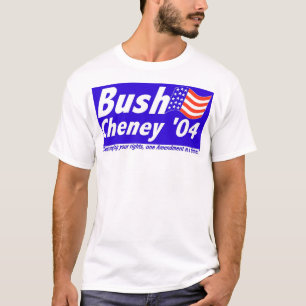 T-shirt Bush que destrói direitos
