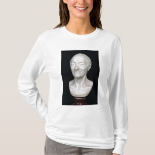 T-shirt Busto de Voltaire sem sua peruca, 1778