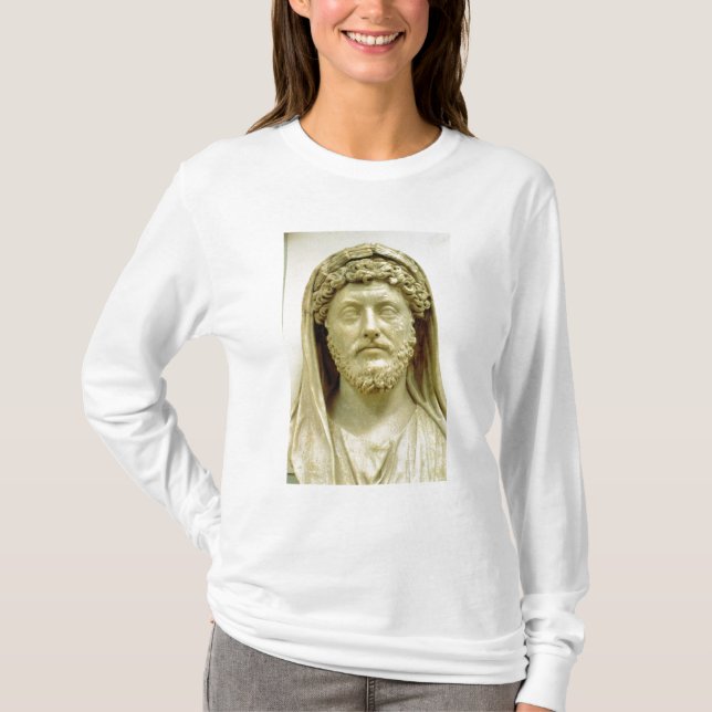 T-shirt Busto do retrato de Marcus Aurelius (Frente)