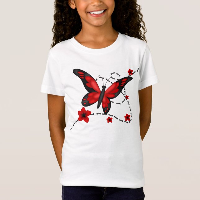 T-SHIRT BUTTERFLY TRAIL BLOUSE TEE (Frente)