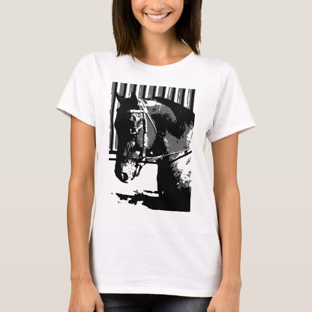 T-shirt BW Stallion Horse (Frente)