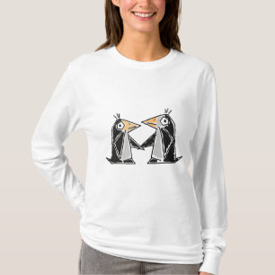 T-shirt C.A. pinguins dos desenhos animados que guardaram