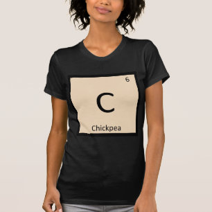 T-shirt C - Símbolo de Mesa Periódica de Química de Chi
