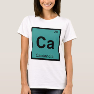T-shirt Ca - Tabela Periódica de Química Grega Cassandra