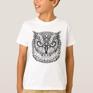T-shirt Cabeça da coruja de Eagle do estilo