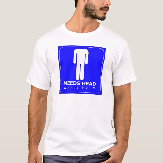 T-shirt Cabeça das necessidades (Frente)