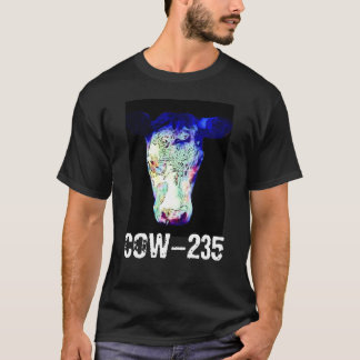 T-shirt Cabeça de incandescência Cloaked radiação da vaca