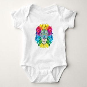 T-shirt Cabeça de Leão Geométrico