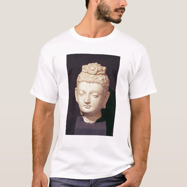 T-shirt Cabeça de um Buddha, estilo Greco-Budista (Frente)
