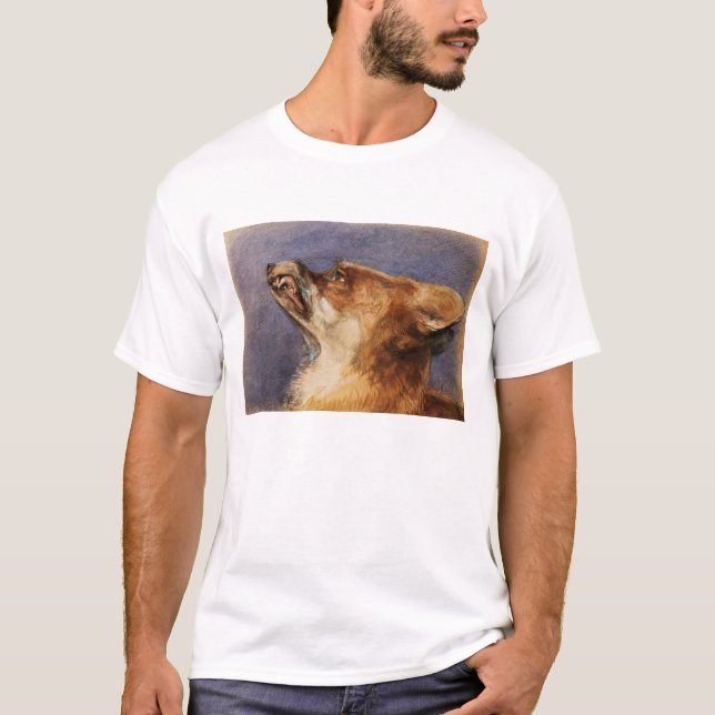 T-shirt Cabeça de um Fox (Frente)