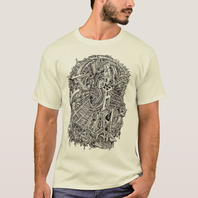 T-shirt Cabeça Estranha, por Brian Benson (Frente)