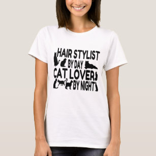 T-shirt Cabeleireiro do amante do gato