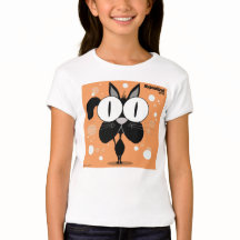 T-shirt cabido Bella da boneca das meninas do gato