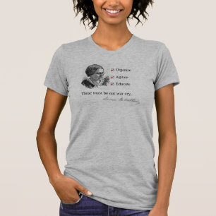 T-shirt cabido do grito de guerra de Susan B.