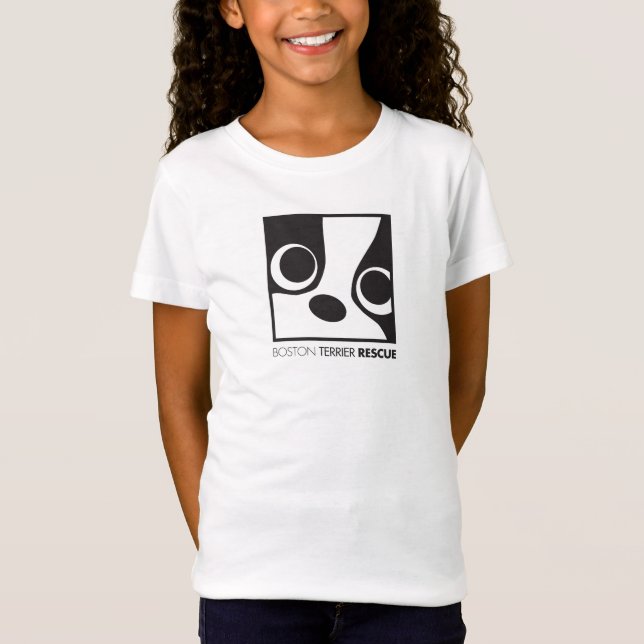 T-shirt cabido frente e verso das meninas (Frente)