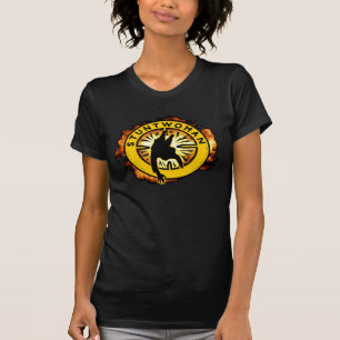 T-shirt cabido preto do Stuntwoman
