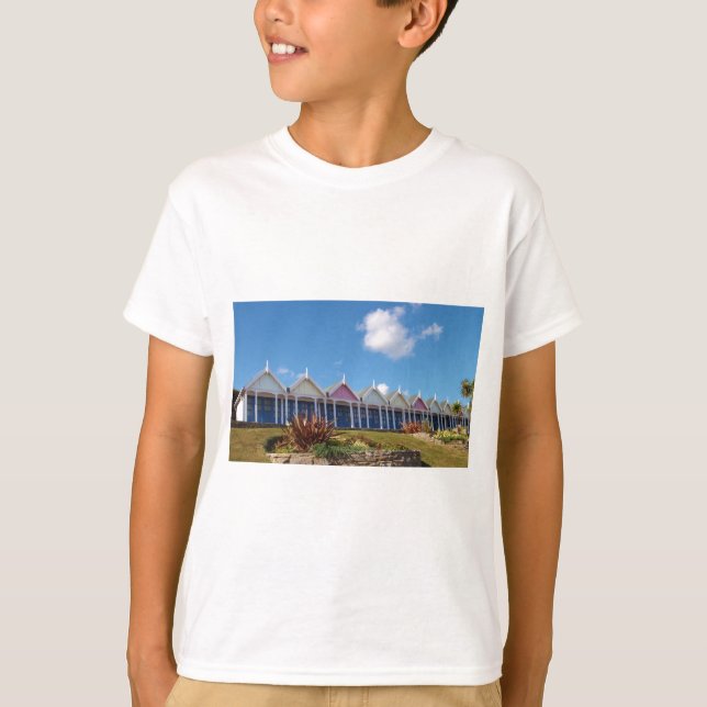 T-shirt Cabines de Praia Tradicionais Britânicas (Frente)