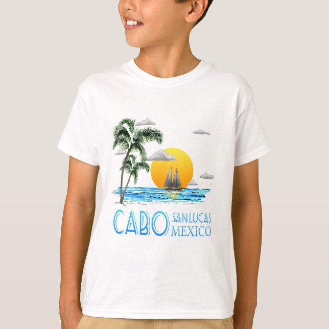 T-shirt Cabo de navegação tropical San Lucas México (Frente)