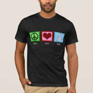 T-shirt Cabras do amor da paz