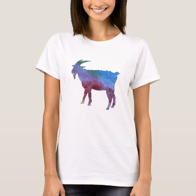 T-shirt Cabras lavadas cor (Frente)