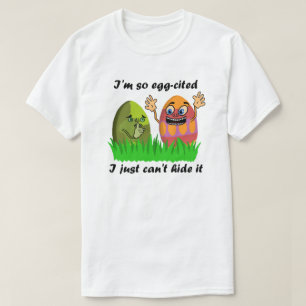 T-shirt Caça bonito engraçada do ovo dos desenhos animad