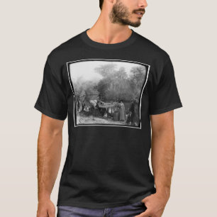 T-shirt Caça do jacaré, rio de Tomoka, Florida 1880-1897