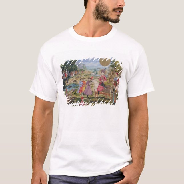 T-shirt Caça real, de Isfahan, Irã (Frente)