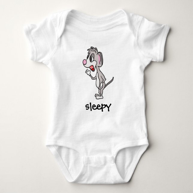 T-shirt Caçador de Mouse Sonolento (Frente)